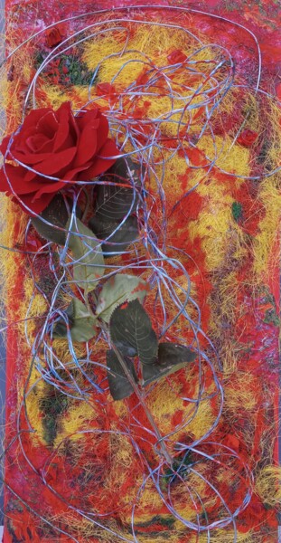 绘画 标题为“ELEKTRO ROSE” 由Roberto K. Lirussi, 原创艺术品, 丙烯