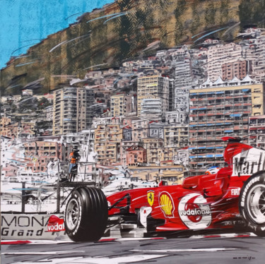 Pittura intitolato "Monte Carlo Ferrari" da Roberto Muccillo, Opera d'arte originale