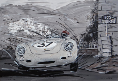 Pittura intitolato "Porsche Type 550 Sp…" da Roberto Muccillo, Opera d'arte originale