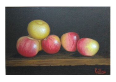 Pintura titulada "SHINING APPLES" por Roberto Pittino, Obra de arte original, Oleo