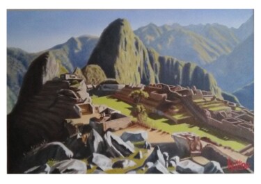 Painting titled "MACHU PICCHU" by Roberto Pittino, Original Artwork, Oil