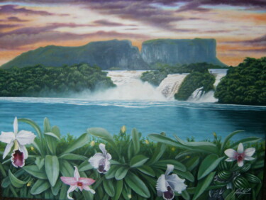 Malerei mit dem Titel "VENEZUELA MIA" von Roberto Pittino, Original-Kunstwerk, Öl