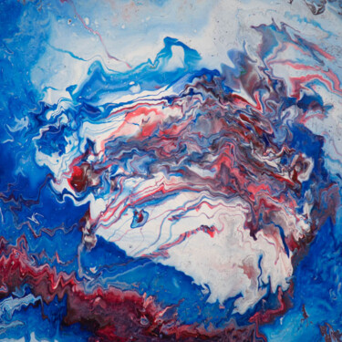 Pittura intitolato "lotte di profondo m…" da Roberto Prandi, Opera d'arte originale, Acrilico Montato su Telaio per barella…