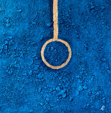 Schilderij getiteld "COLPIRE NEL CENTRO" door Roberto Re, Origineel Kunstwerk, Olie Gemonteerd op Houten paneel