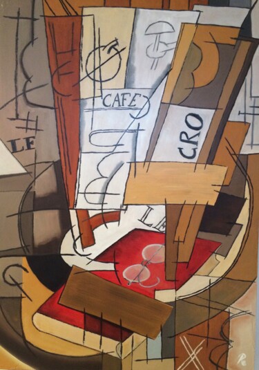 绘画 标题为“LA CONOSCENZA” 由Roberto Re, 原创艺术品, 油 安装在木板上