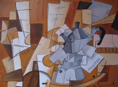 Peinture intitulée "PROFUMI DI CASA" par Roberto Re, Œuvre d'art originale, Huile Monté sur Panneau de bois
