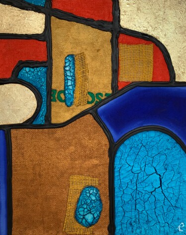 Painting titled "FINE MUTAZIONE" by Roberto Re, Original Artwork, Chalk Mounted on Wood Panel