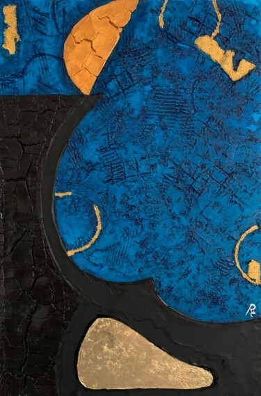 Painting titled "COLPO DI CODA" by Roberto Re, Original Artwork, Chalk Mounted on Wood Panel
