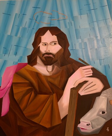 Peinture intitulée "SAN LUCA" par Roberto Re, Œuvre d'art originale, Huile Monté sur Panneau de bois
