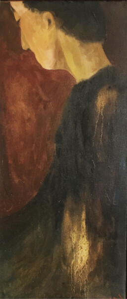 Pittura intitolato "mirrorless" da Roberto Rivas, Opera d'arte originale, Olio Montato su Telaio per barella in legno