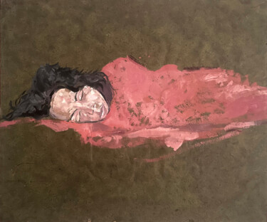 Malerei mit dem Titel "Meheturet" von Roberto Rivas, Original-Kunstwerk, Öl Auf Holzplatte montiert