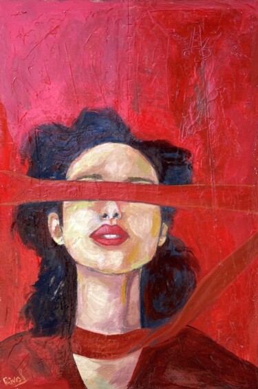 Pintura intitulada "Libertarias" por Roberto Rivas, Obras de arte originais, Óleo