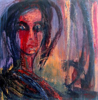 Painting titled "Tania 2" by Roberto Romei Rotondo, Original Artwork, Oil