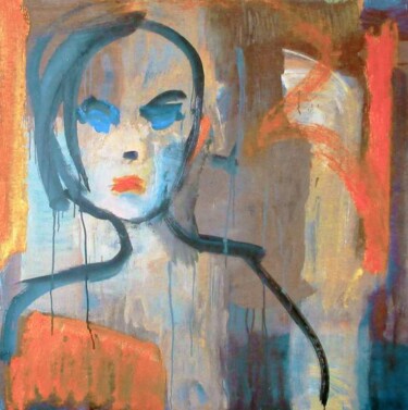 Painting titled "Nicole K" by Roberto Romei Rotondo, Original Artwork, Oil