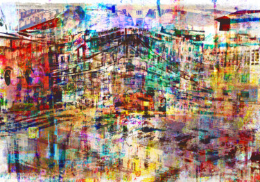Digitale Kunst mit dem Titel "Estratos_2" von Roberto Saiz, Original-Kunstwerk, Digitale Malerei