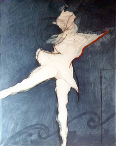 Painting titled "BALLERINA" by Roberto Tagliazucchi, Original Artwork, Oil