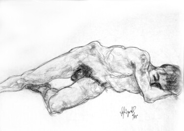 Disegno intitolato "Dessin de nu" da Roberto Tagliazucchi, Opera d'arte originale