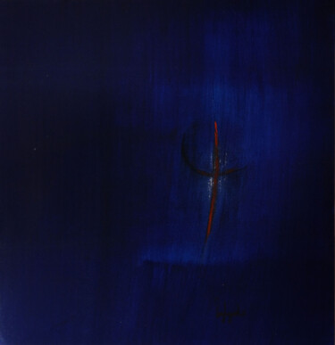 Malerei mit dem Titel "RHAPSODY BLU  41" von Roberto Tagliazucchi, Original-Kunstwerk, Acryl