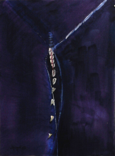 Malerei mit dem Titel "RHAPSODY BLU  02" von Roberto Tagliazucchi, Original-Kunstwerk, Acryl