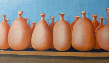 Peinture intitulée "Vasi" par Roberto Tedoldi, Œuvre d'art originale, Huile