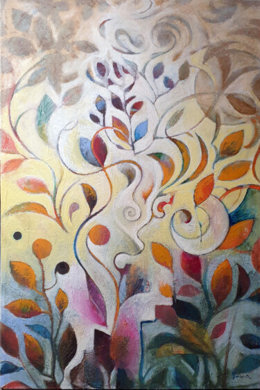 Painting titled "Luce oriente" by Roberto Vesci, Original Artwork, Oil