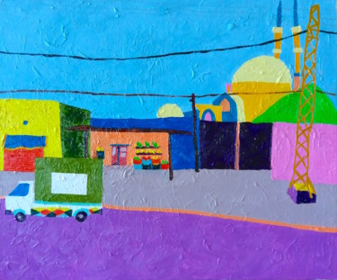 Painting titled "verso Beirut" by Roberto Aere, Original Artwork, Oil