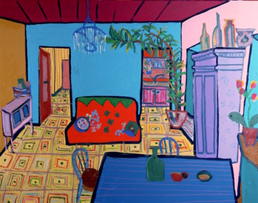 Malerei mit dem Titel "casa gaia" von Roberto Aere, Original-Kunstwerk, Acryl