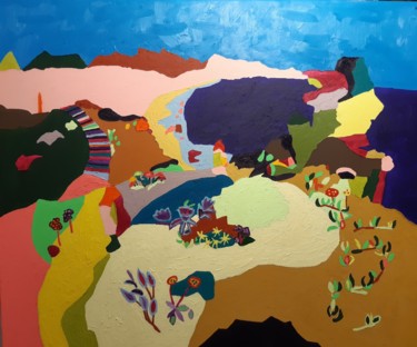 Pittura intitolato "Monti Russu" da Roberto Aere, Opera d'arte originale, Olio