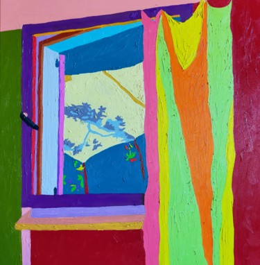 Pittura intitolato "Camera con vista" da Roberto Aere, Opera d'arte originale, Olio