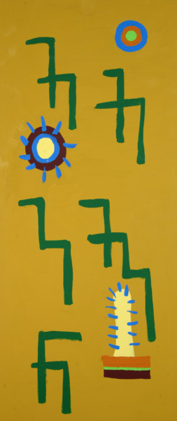 Malerei mit dem Titel "cactus" von Roberto Aere, Original-Kunstwerk