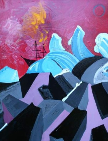 Pittura intitolato "tempest six" da Roberto Corso, Opera d'arte originale