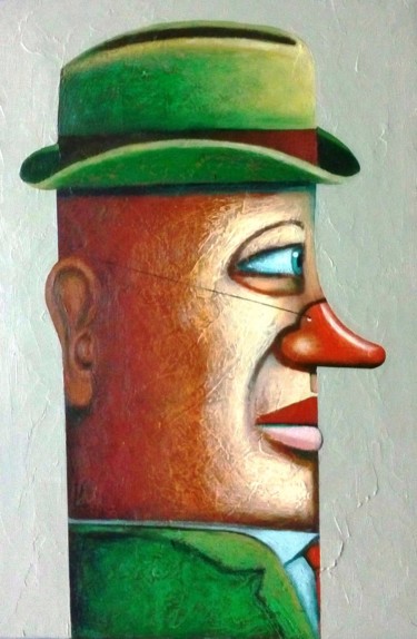 Peinture intitulée "De algo hay que dis…" par Roberto Del Giudice, Œuvre d'art originale, Acrylique Monté sur Panneau de bois