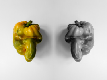Fotografía titulada "peperone e peperone" por Roberto Ferrero, Obra de arte original, Fotografía digital
