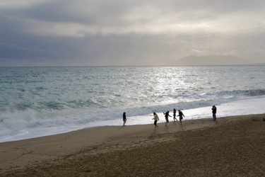 Fotografia intitolato "ballare in spiaggia" da Roberto Ferrero, Opera d'arte originale, Fotografia digitale