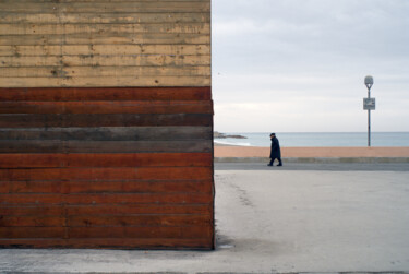 Fotografia intitolato "l'uomo sul molo dei…" da Roberto Ferrero, Opera d'arte originale, Fotografia digitale
