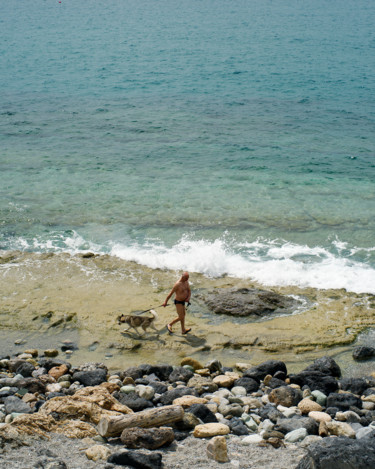 Photography titled "husky al mare" by Roberto Ferrero, Original Artwork, Digital Photography