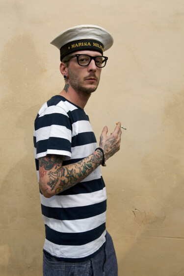 Fotografia zatytułowany „il marinaio tatuato” autorstwa Roberto Ferrero, Oryginalna praca, Fotografia cyfrowa