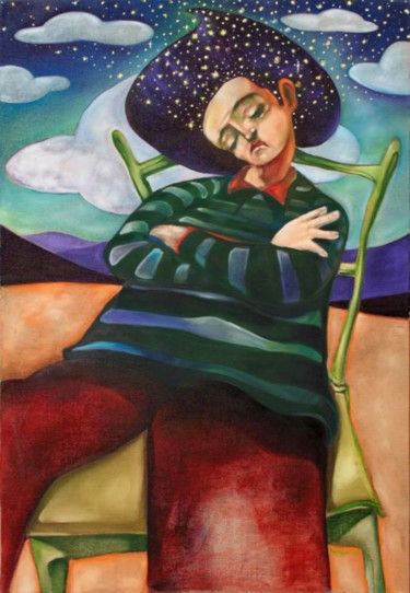 Pintura titulada ""Meseta"" por Roberto Marchiori, Obra de arte original, Oleo