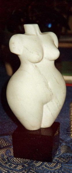 Sculpture titled "Torso" by Robert Rachel, Original Artwork, Stone