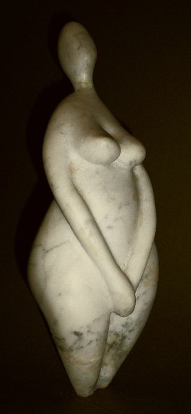 Sculpture intitulée "Beauté de la nuit" par Robert Rachel, Œuvre d'art originale, Pierre
