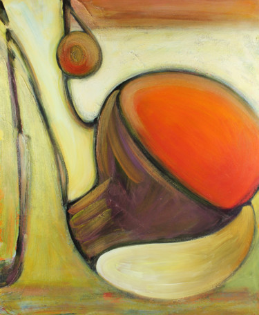 Pintura intitulada "Curve Ball" por Robert Woledge, Obras de arte originais, Acrílico