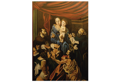 Pittura intitolato "NSRª DO ROSÁRIO EST…" da Roberval Sales, Opera d'arte originale, Acrilico