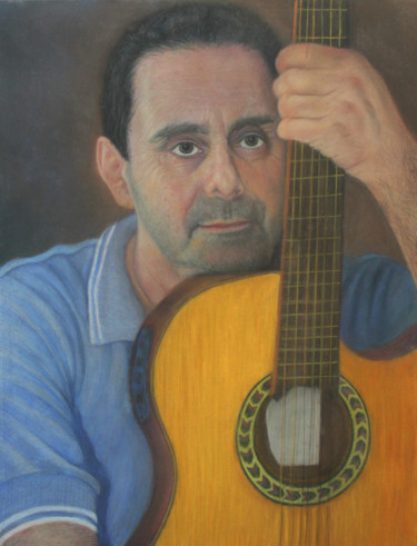 Pittura intitolato "Luiz Pinheiro decan…" da Roberval Sales, Opera d'arte originale, Pastello