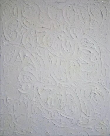 Peinture intitulée "tableau Blanc" par Robin Dubois (le CHAT), Œuvre d'art originale, Acrylique Monté sur Châssis en bois