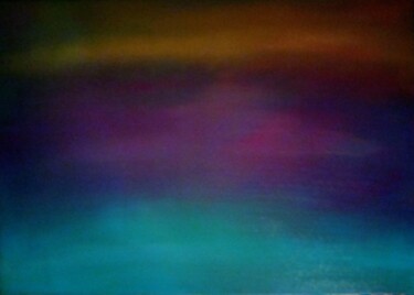 Peinture intitulée "L'horizon imaginaire" par Robin Dubois (le CHAT), Œuvre d'art originale, Acrylique Monté sur Châssis en…