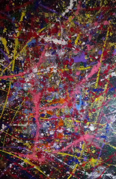 Pintura titulada "Abstrait 7" por Robin Dubois (le CHAT), Obra de arte original, Acrílico Montado en Bastidor de camilla de…