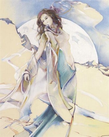 Painting titled "LA PARVA LADY" by Robin Mols, Original Artwork