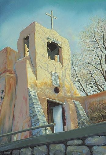 Desenho intitulada "San Miguel Chapel" por Robin Mols, Obras de arte originais