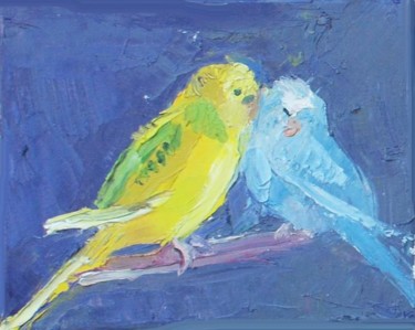Malerei mit dem Titel "Duet" von Robin Frey, Original-Kunstwerk, Öl