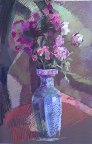 Painting titled "Bouquet" by Robin Frey, Original Artwork, Oil